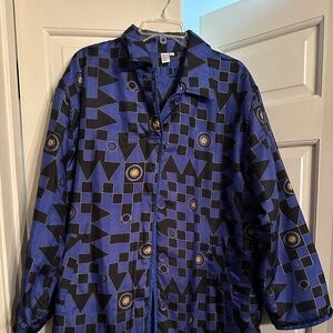 Fuda International 100% Silk Bomber Jacket, Size L, Great Condition with 1 Flaw